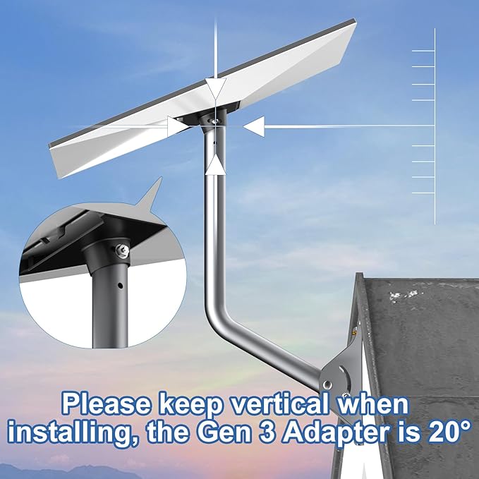 Starlink Gen 3 Under Eave Wall Mount - Eave up to 8 Inches